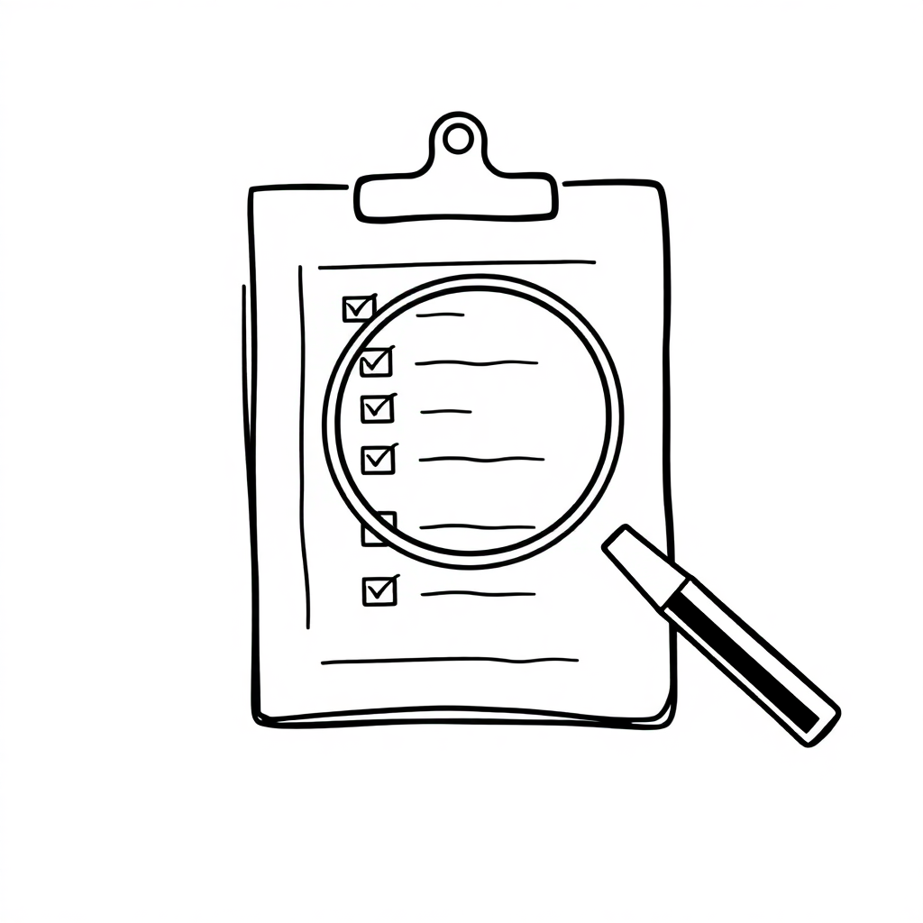 Sketch minh hoạ cho “assess”